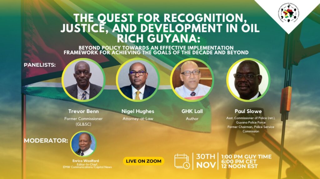 The Quest for Reconciliation, Justice, and Development in Oil Rich Guyana